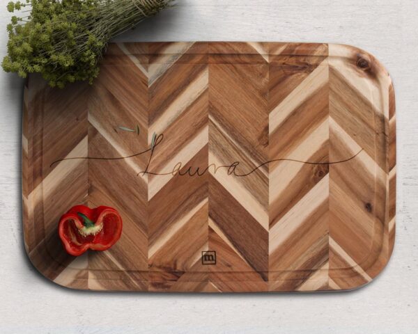 Herringbone Acacia Utility Board - Image 2